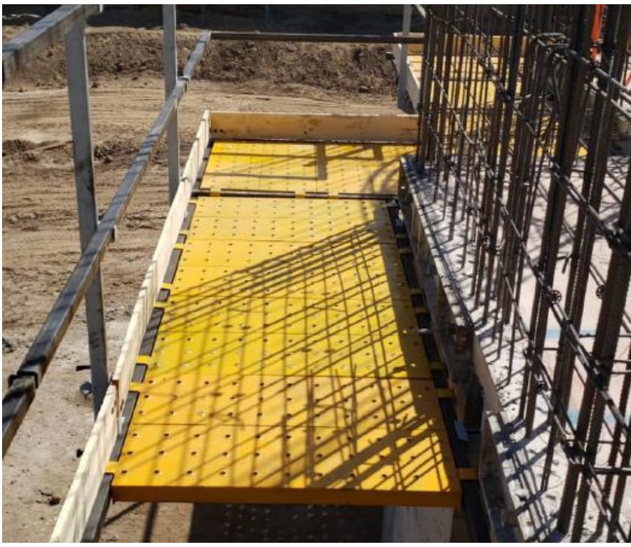 Plataforma de trabajo Cimalat instalada en obra