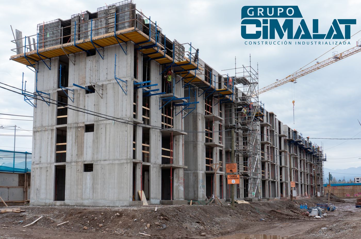 Obra Inmobiliaria Baker construida con moldajes Cimalat